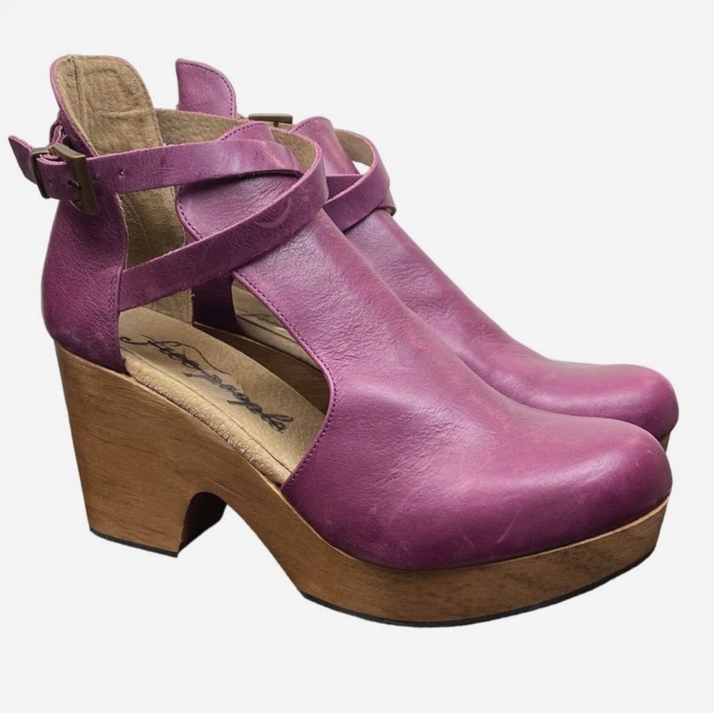 Free people clog leather womans size 11 nwot
